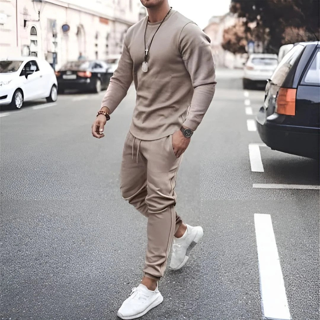 Tuta Sportiva Uomo in Tessuto Tecnico Slim Fit