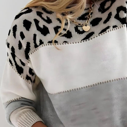 Maglione Donna in Maglia Caldo Girocollo Corto