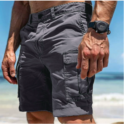 Bermuda Cargo Uomo Tessuto Resistente Tasche Multiple - Brentozzi