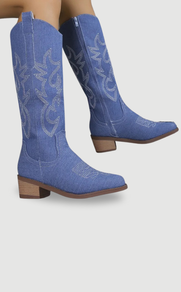 Stivali Cowboy Donna in Denim Classici - Brentozzi