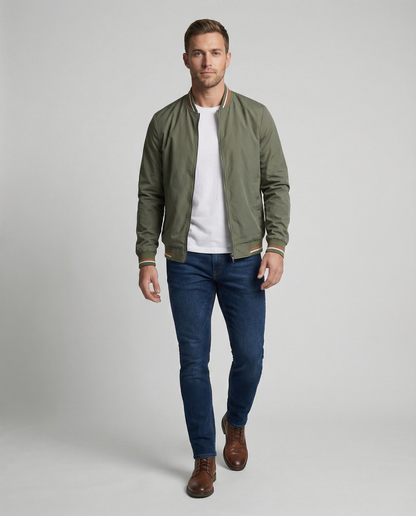 Giacca Uomo Manica Lunga Slim Fit Traspirante
