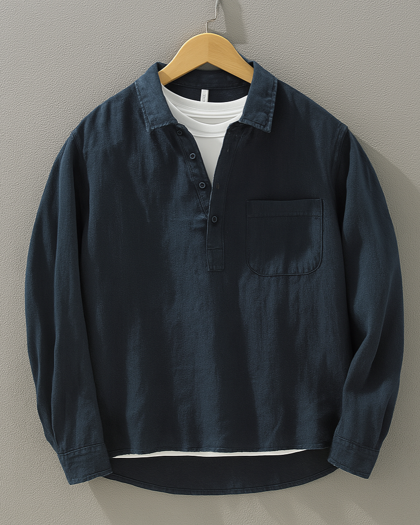 Camicia Uomo Cotone Lino Vestibilità Regular - Brentozzi