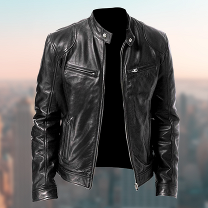 Giacca Uomo in Pelle Elegante Design Classico - Brentozzi