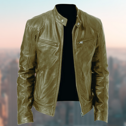 Giacca Uomo in Pelle Elegante Design Classico