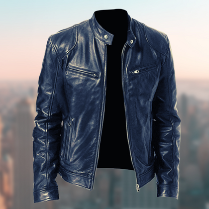 Giacca Uomo in Pelle Elegante Design Classico