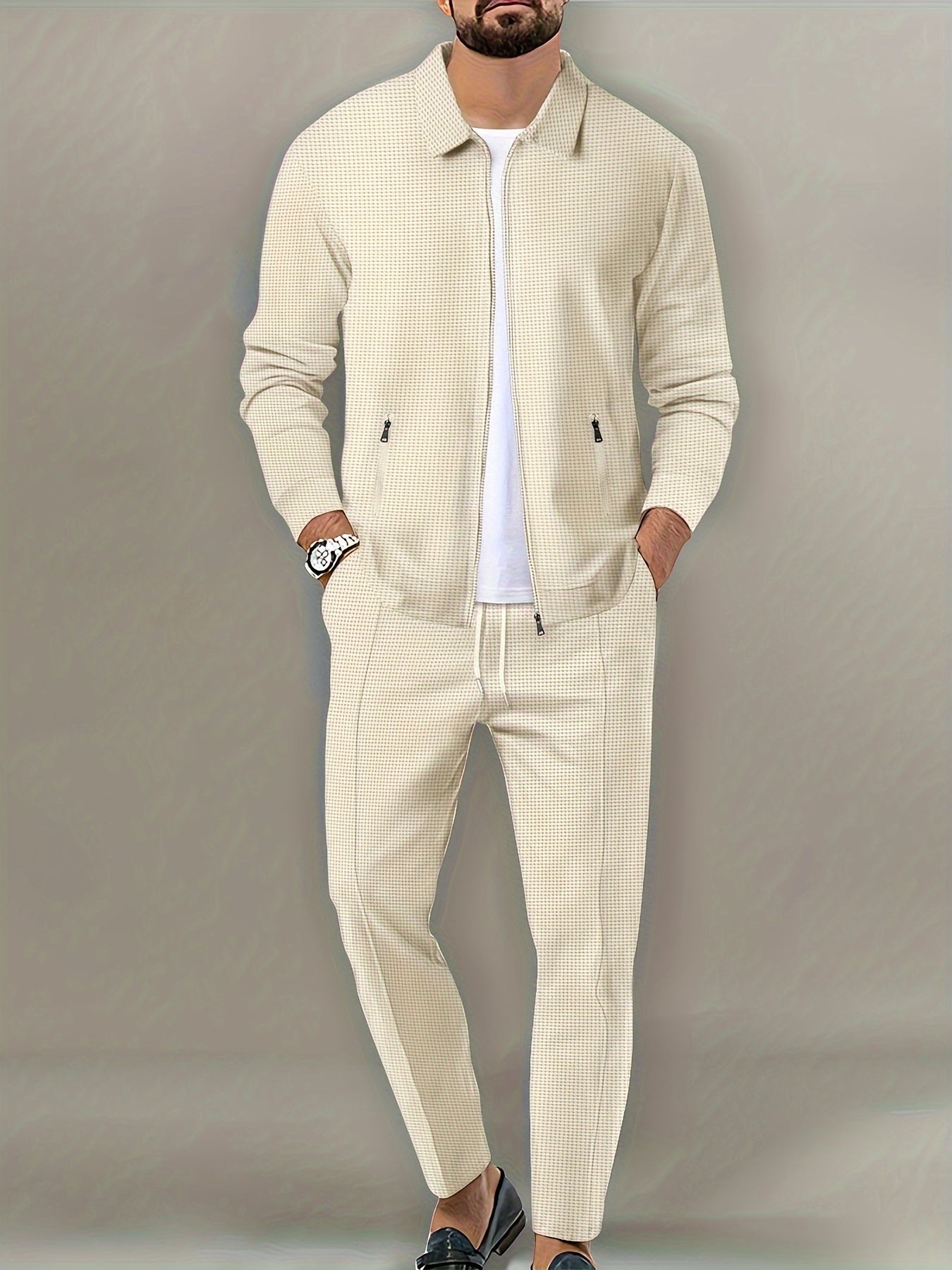 Tuta Sportiva Uomo con Zip Vestibilità Comoda