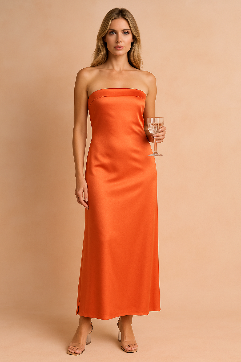 Abito lungo Donna Spalle Scoperte Stile Elegante - Vesarelli