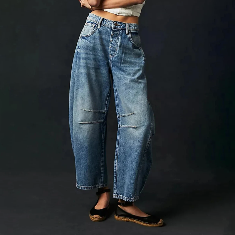 Jeans Baggy Donna Comodi Stile Casual - Brentozzi