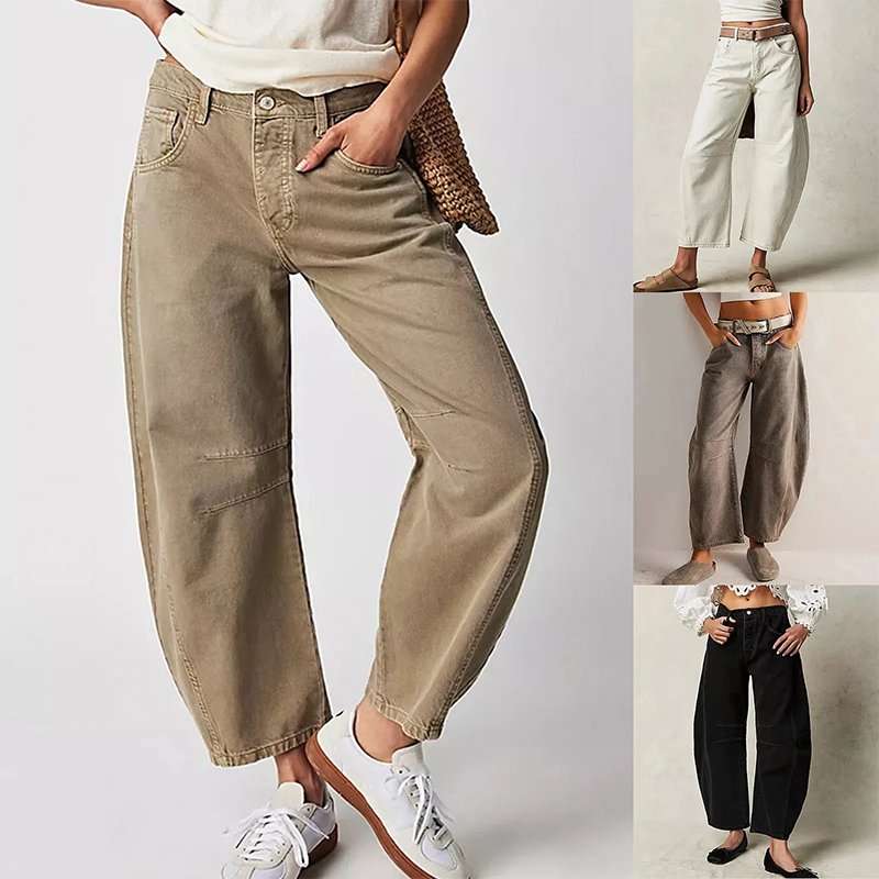 Pantaloni Donna Taglio Largo Vestibilità Dritta - Brentozzi