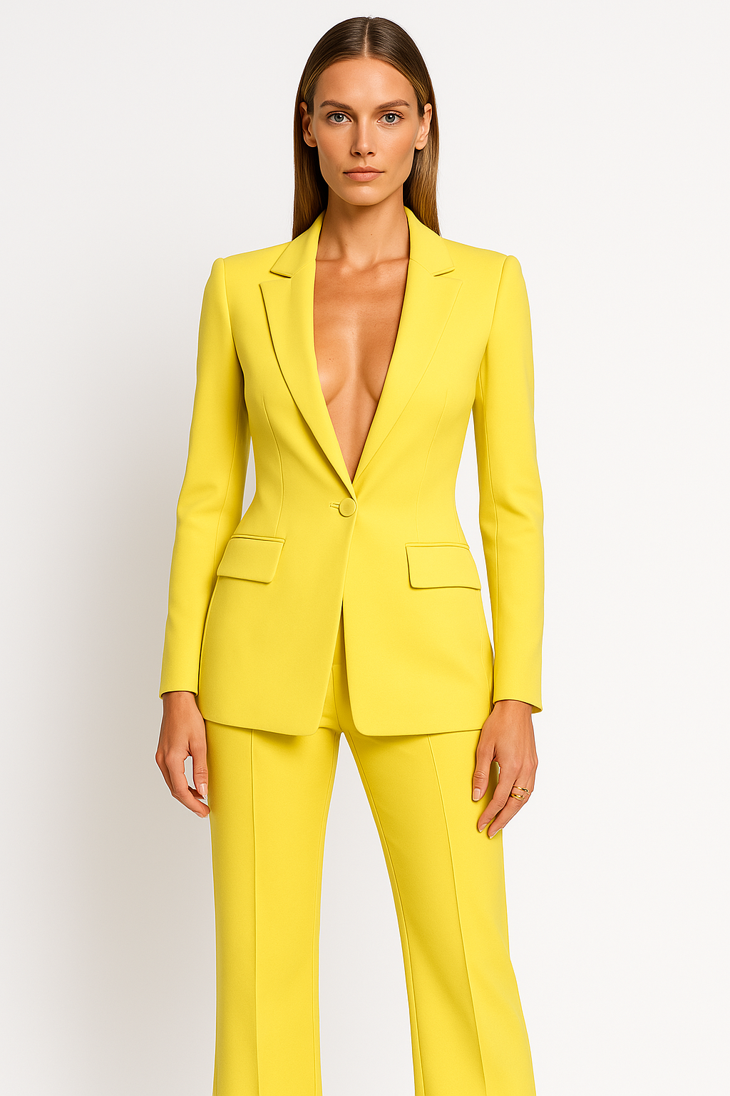 Tailleur Donna Blazer e Pantaloni Elegante Taglio Classico