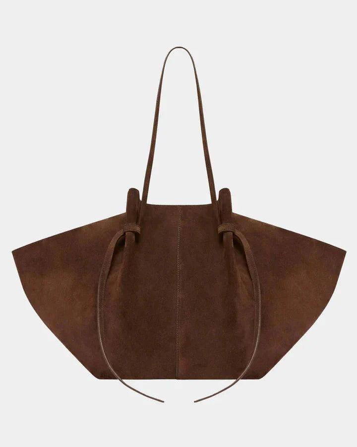 Borsa Shopper Donna in Suede Vegano Capiente e Resistente