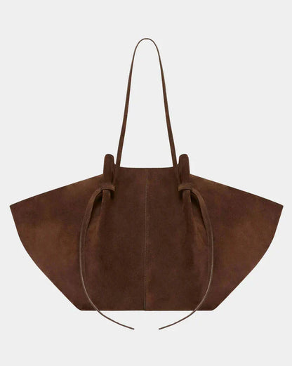 Borsa Shopper Donna in Suede Vegano Capiente e Resistente