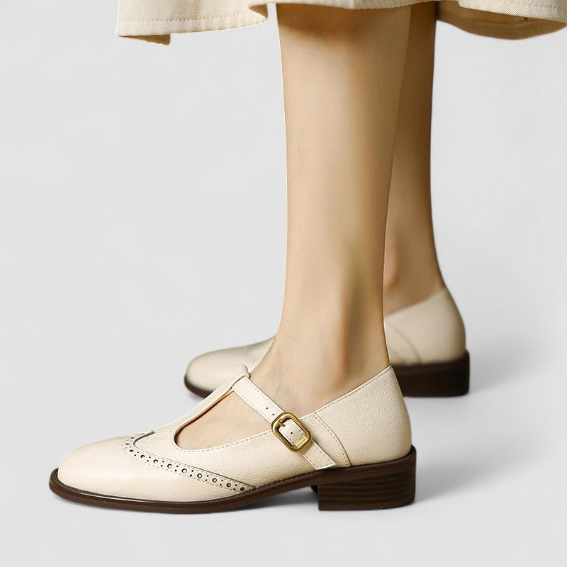Mocassini Donna in Pelle Stile Mary Jane - Vesarelli