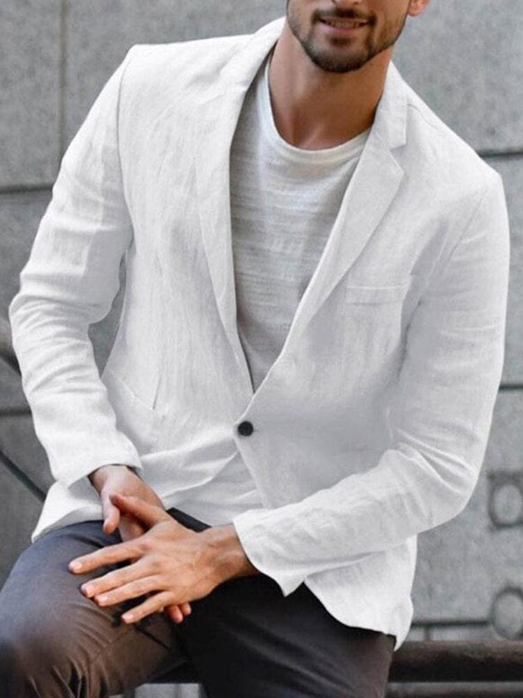 Blazer Uomo Cotone Leggero Monopetto - Brentozzi