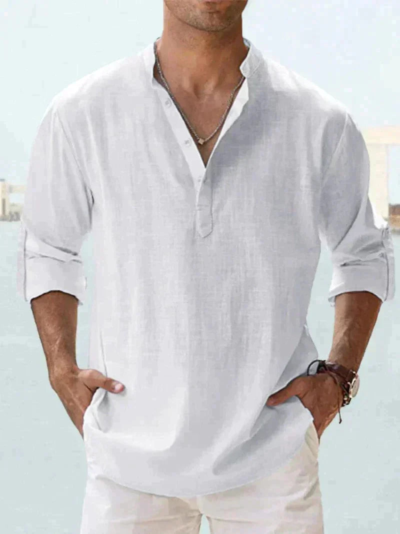 Camicie Uomo Manica Lunga Casual Regular Fit