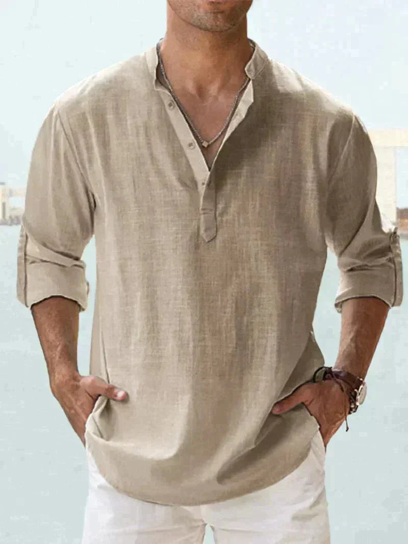 Camicie Uomo Manica Lunga Casual Regular Fit