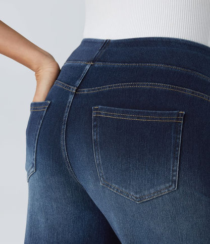 Lento | Jeans Elasticizzati a Gamba Larga