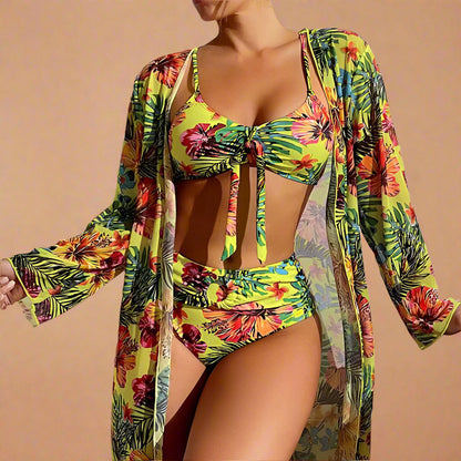 Leticia | Costume da bagno copricostume floreale 6