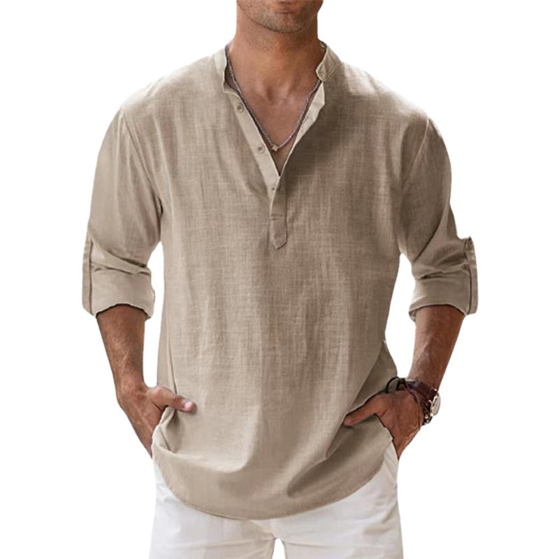 Camicia Uomo Primavera Estate Manica Lunga Classica