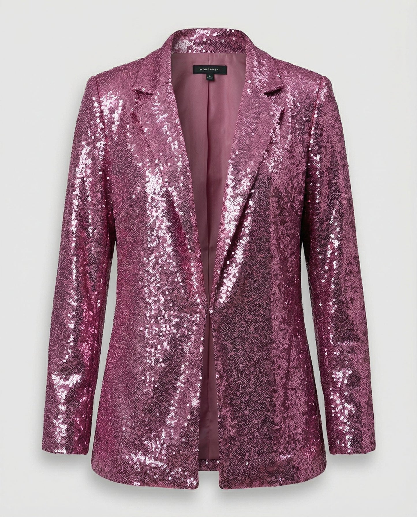 Blazer Donna Paillettes Elegante Slim Fit