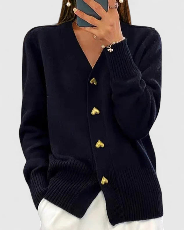 Cardigan Donna Elegante Vestibilità Classica