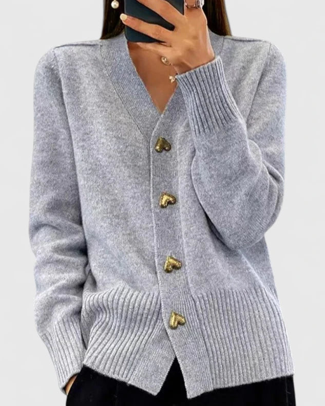 Cardigan Donna Elegante Vestibilità Classica