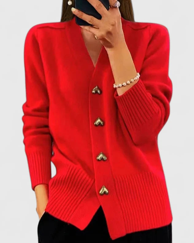 Cardigan Donna Elegante Vestibilità Classica
