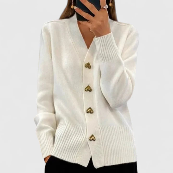 Cardigan Donna Elegante Vestibilità Classica