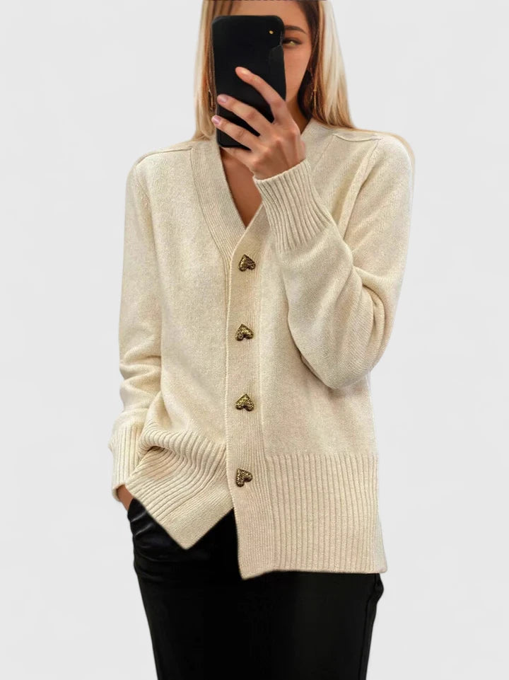 Cardigan Donna Elegante Vestibilità Classica