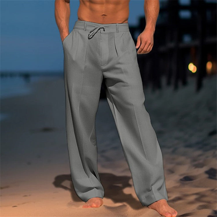 Pantaloni Uomo Comodi con Coulisse Vita Elasticizzata