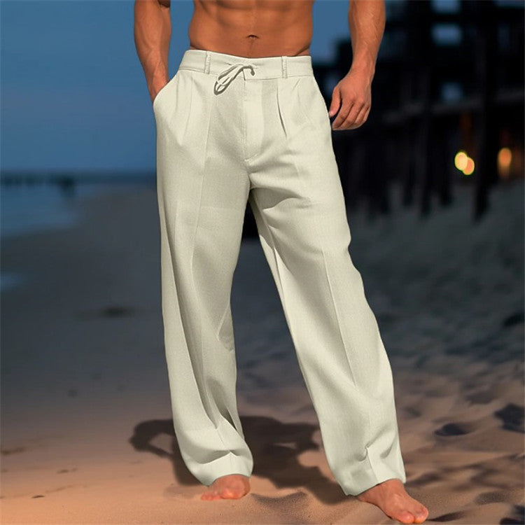 Pantaloni Uomo Comodi con Coulisse Vita Elasticizzata