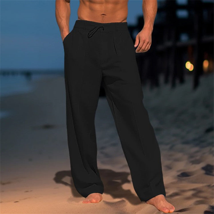 Pantaloni Uomo Comodi con Coulisse Vita Elasticizzata