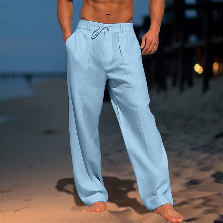 Pantaloni Uomo Comodi con Coulisse Vita Elasticizzata