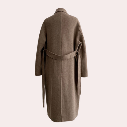 Cappotto Donna Oversize in Lana Doppiopetto con Cintura