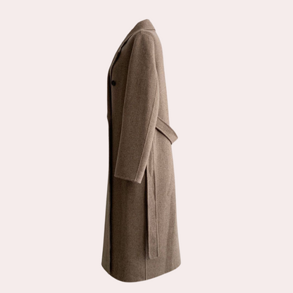 Cappotto Donna Oversize in Lana Doppiopetto con Cintura