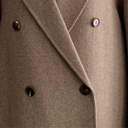 Cappotto Donna Oversize in Lana Doppiopetto con Cintura