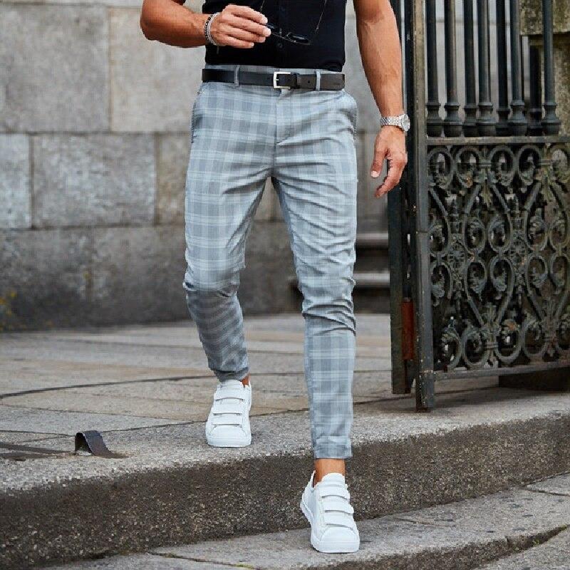 Pantaloni Chino Uomo Stile Classico Vestibilità Regolare