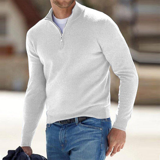 Felpa Uomo con Mezza Zip Comfortevole Stile Casual - Brentozzi