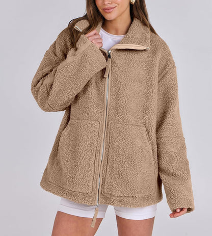 Giacca Donna con Zip e Taglio Dritto