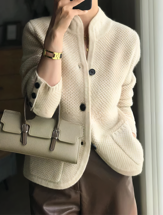 Cardigan Donna in Maglia con Bottoni Casual - Brentozzi