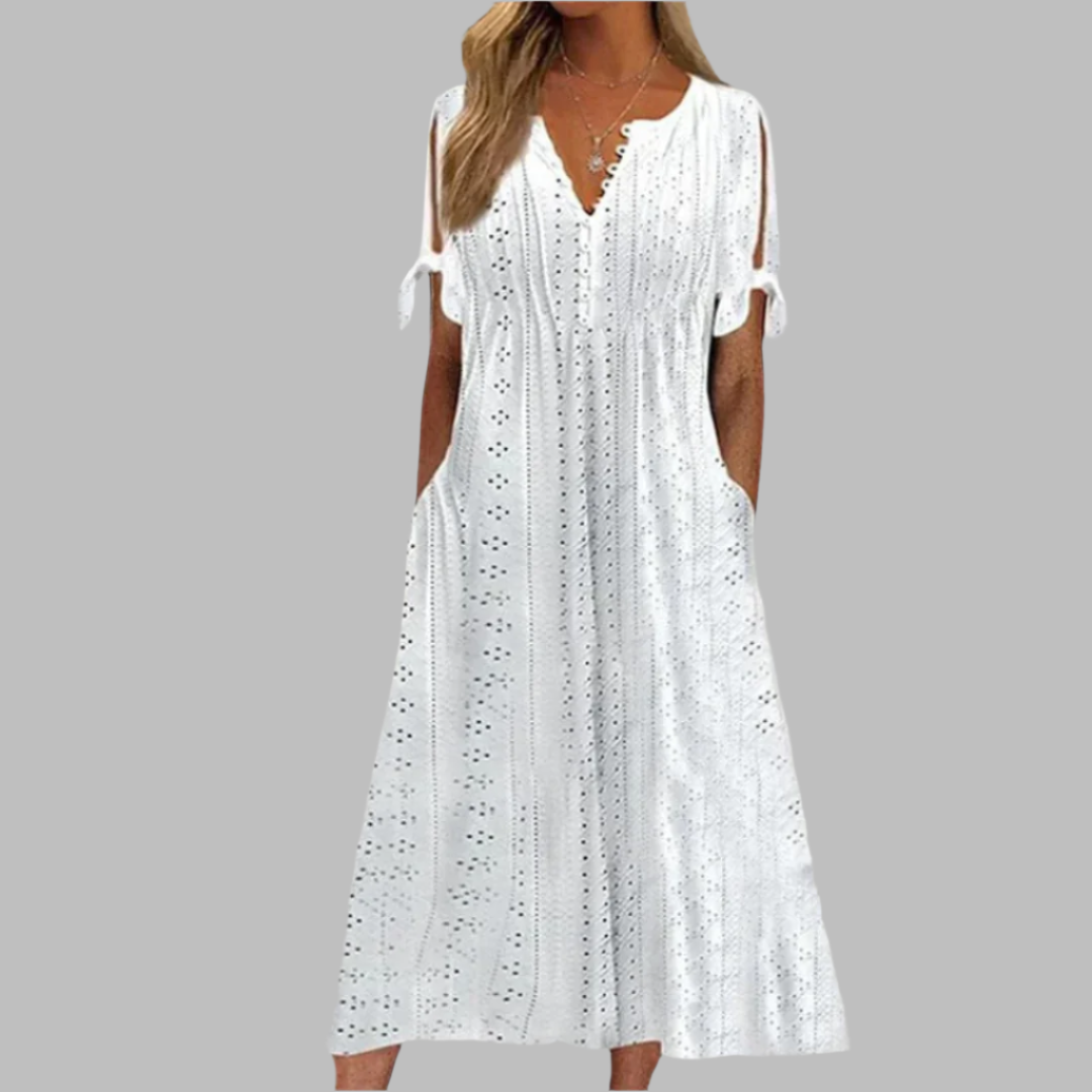 Abito Midi Donna Stile Boho Elegante Estivo - Brentozzi