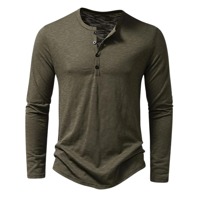 Maglia Uomo Manica Lunga Tessuto Morbido Vestibilità Comoda