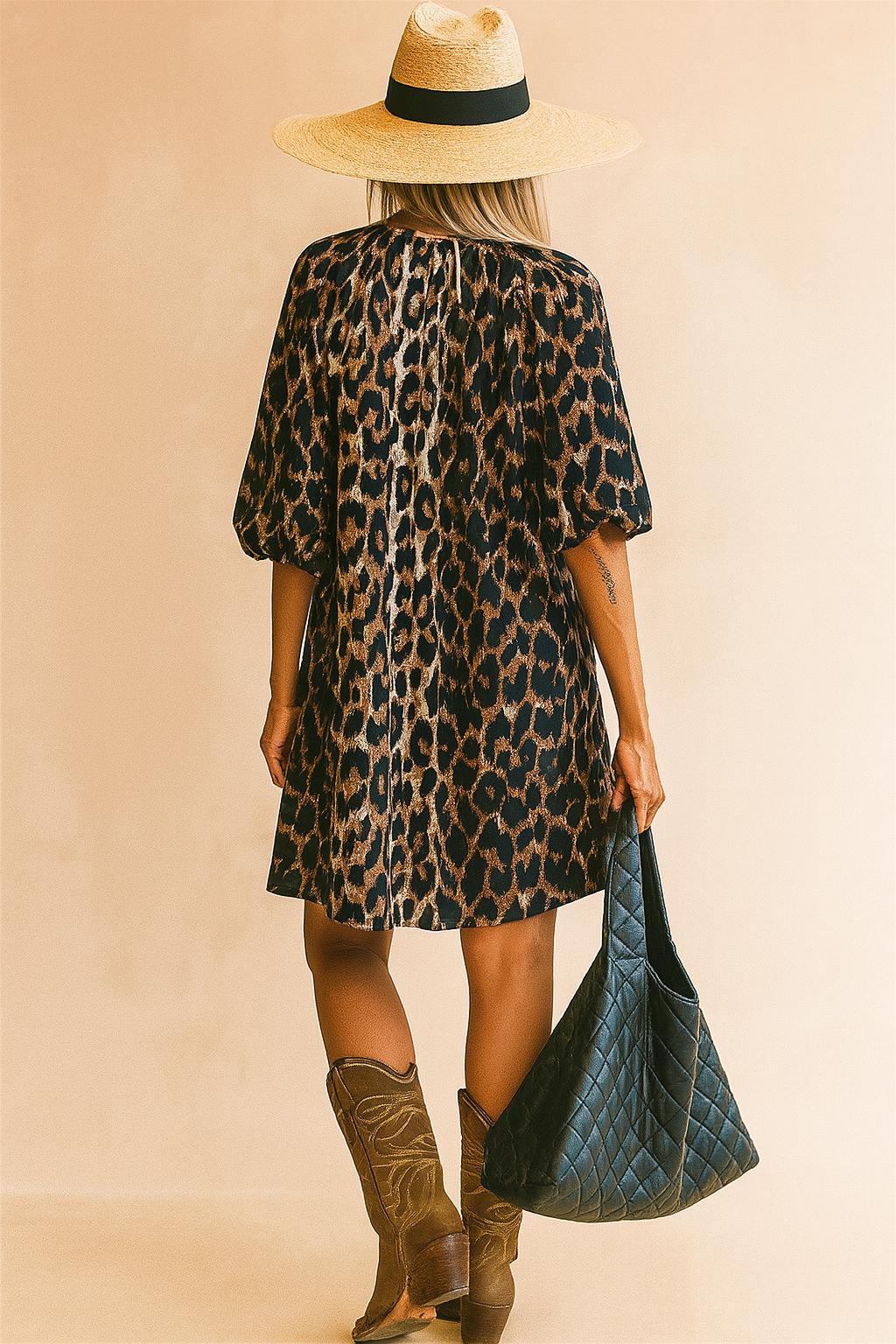 MILA | Abito estivo con stampa leopardata 1