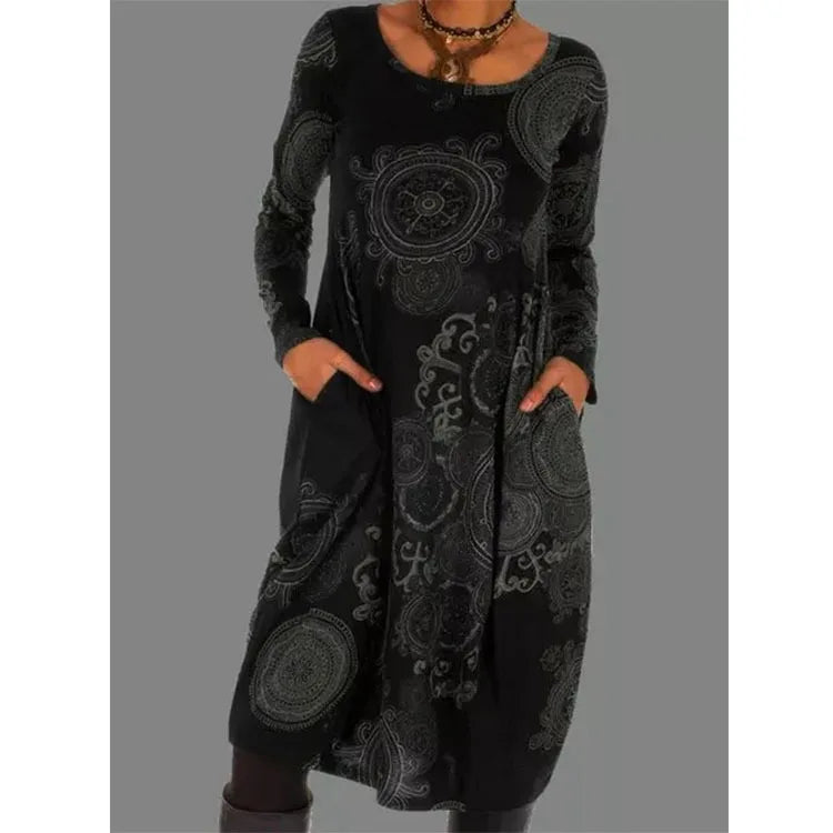Abito Midi Donna Elegante Invernale - Brentozzi