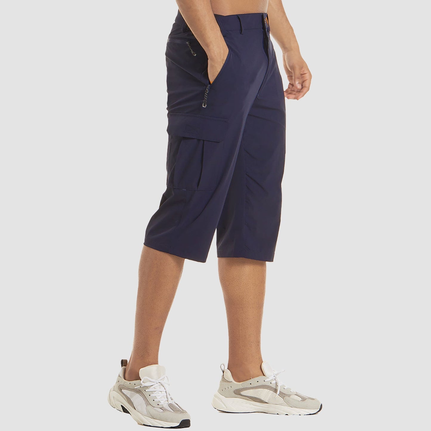 Shorts Cargo Uomo Tessuto Tecnico Asciugatura Rapida