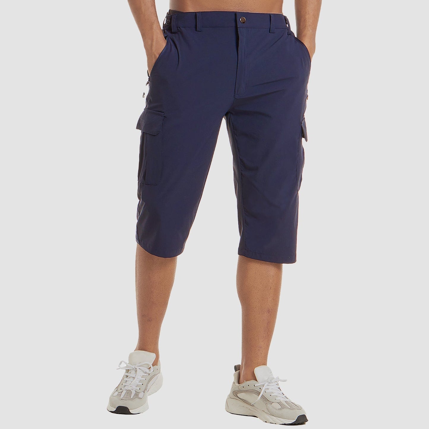 Shorts Cargo Uomo Tessuto Tecnico Asciugatura Rapida