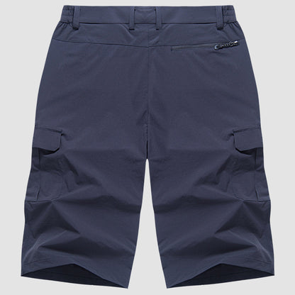 Shorts Cargo Uomo Tessuto Tecnico Asciugatura Rapida