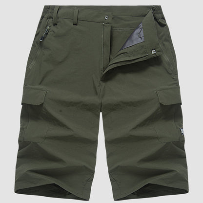 Shorts Cargo Uomo Tessuto Tecnico Asciugatura Rapida