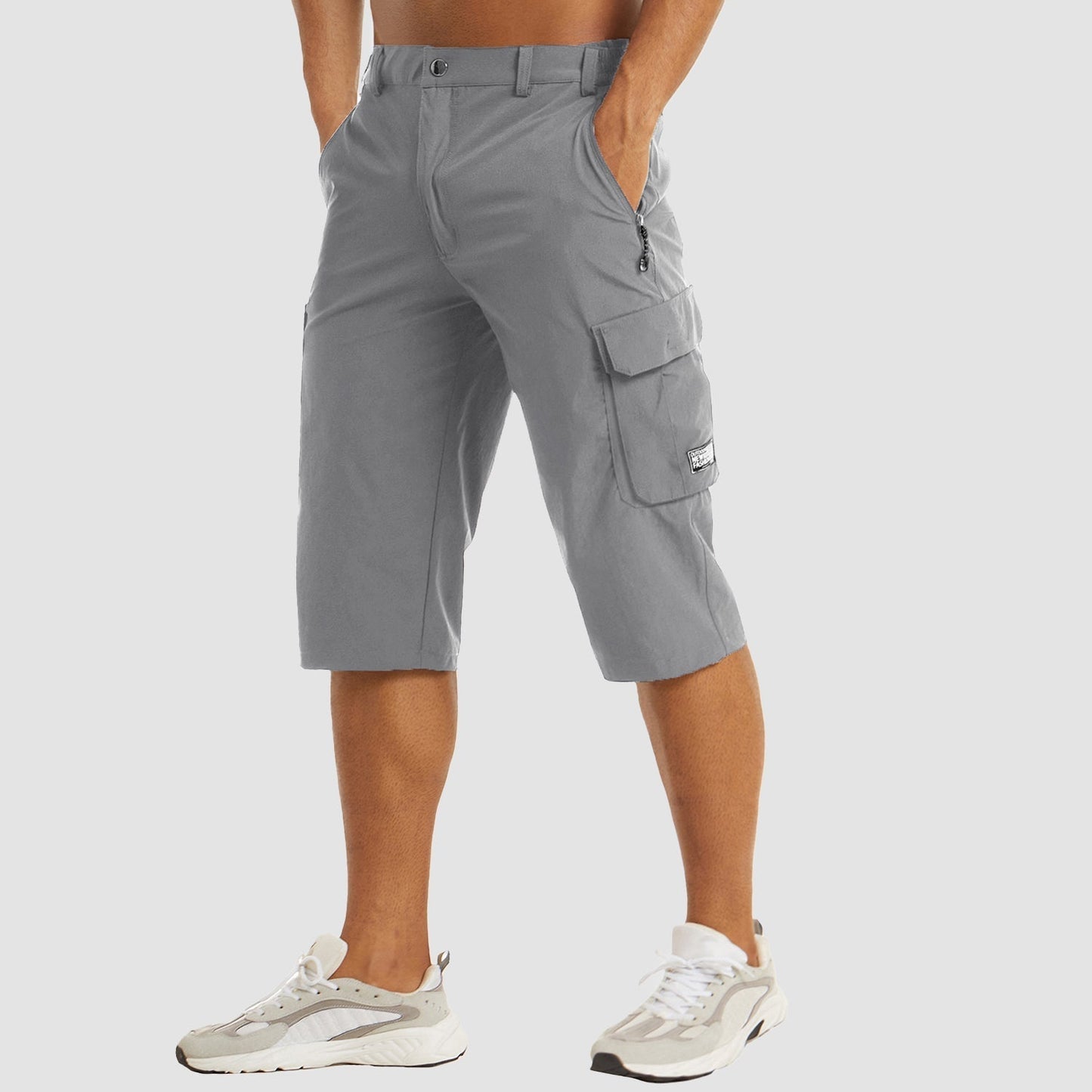 Shorts Cargo Uomo Tessuto Tecnico Asciugatura Rapida