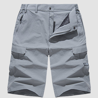 Shorts Cargo Uomo Tessuto Tecnico Asciugatura Rapida